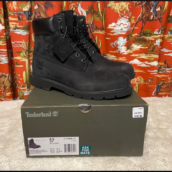 black construction boots timberland
